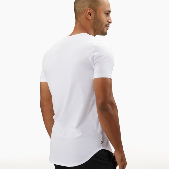 Cuts Clothing AO Henley Elongated tee - White - Picture 4 of 6